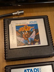 Atari 5200 Console 4-Port Bundle w/3 Games, Cables, 2 Controllers TESTED - VGUC