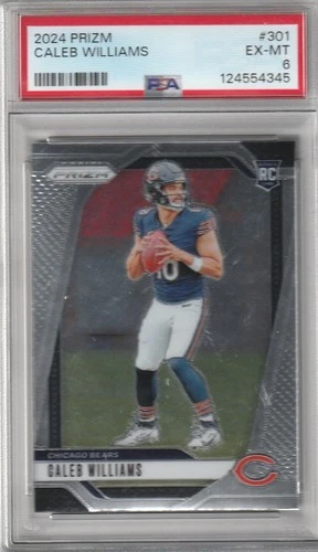 2024 Panini Prizm #301 Caleb Williams PSA 6 Rookie Bears RC