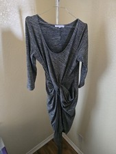 The Vanity Room Ruched Front Short Sleeve Dress