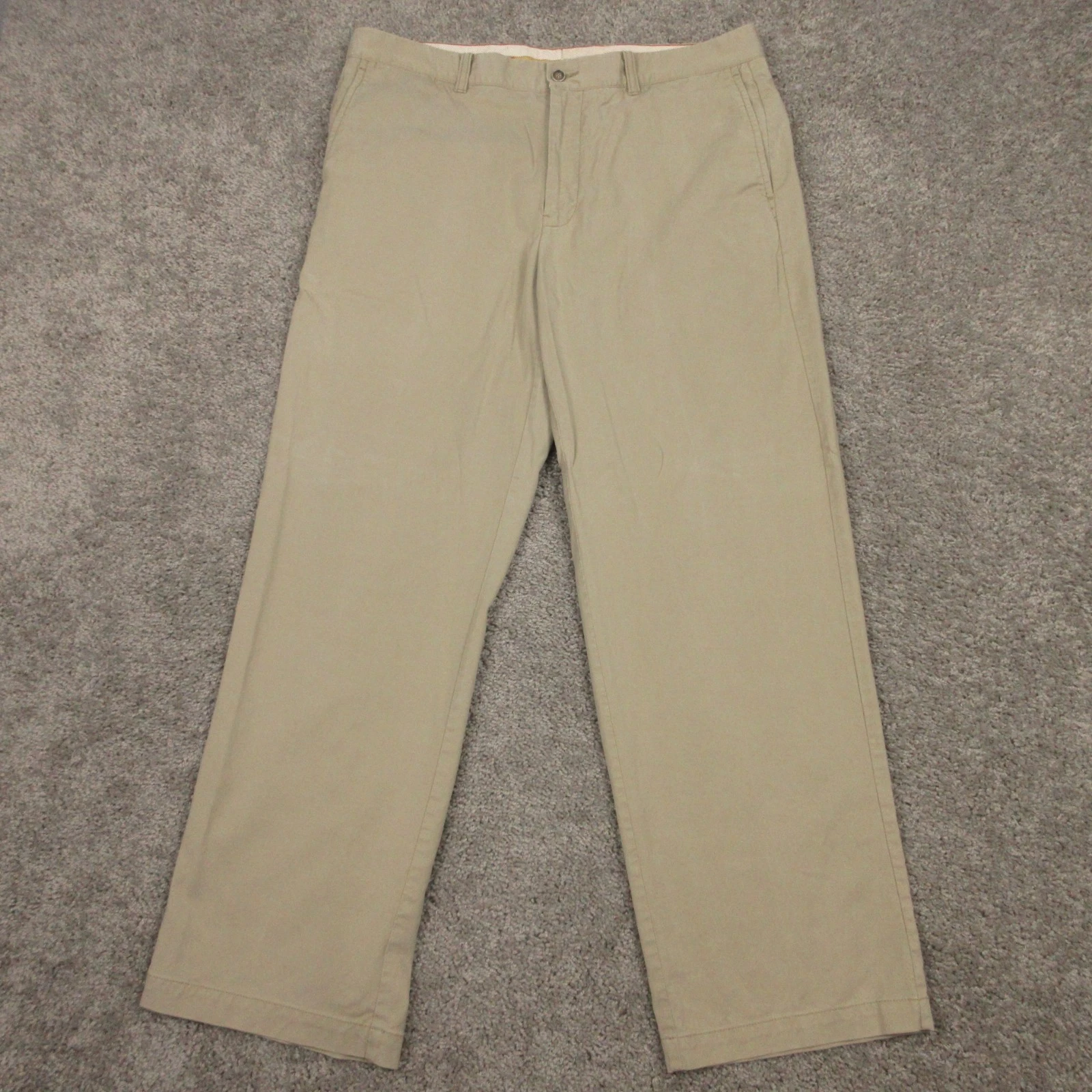 Tommy Bahama Pants Mens 35x30 Beige Cotton Lyocell Khaki Casual Marlin Logo
