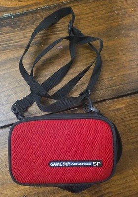 VTG Nintendo Gameboy Advance SP Carry Case Red Bag Pouch Shoulder Belt Bag