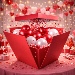 Box Surprise scatola regalo a sorpresa per Compleanno e festa 50x50 e 30x30 cm