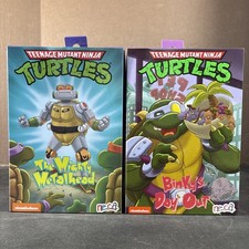 2  NECA TMNT NINJA TURTLES CARTOON SLASH METALHEAD BINKY'S MIGHTY NEW FIGURE