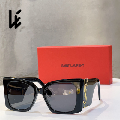 Saint Laurent SL M119 BLAZE-001 Black Gold YSL LOGO Cat Eye