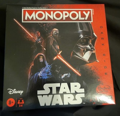 New Monopoly Disney Star Wars Dark Side Edition Board Game  Hasbro Unopened