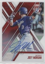 2017 Panini Elite Extra Edition Status Red Die-Cut 12/75 Joey Morgan Auto 8k4