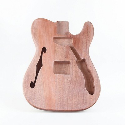 Gitarrenkörper mit F-Loch matt Instrumententeil Massivholz für Gitarrenbauer