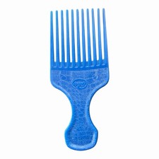Vintage Goody Comb Hair Pick Lift Blue Textured 80's, 90's 6.5"