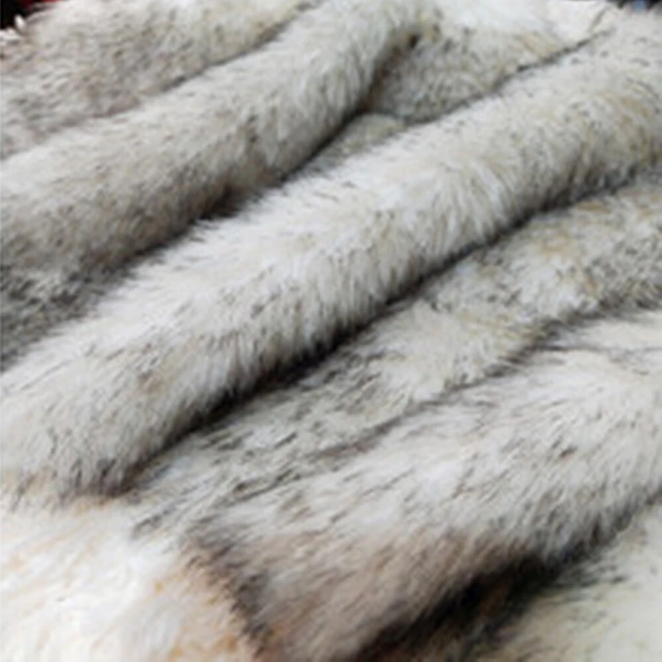Faux Fox Plush Fur Dyed Fabric Sheet Carpet Clothing Sewing Material Craft DIY - Image 4 of 4