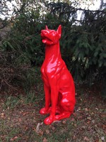 Design Dobermann Figur Hundefigur Hund Deko Statue Skulptur Garten Doberman
