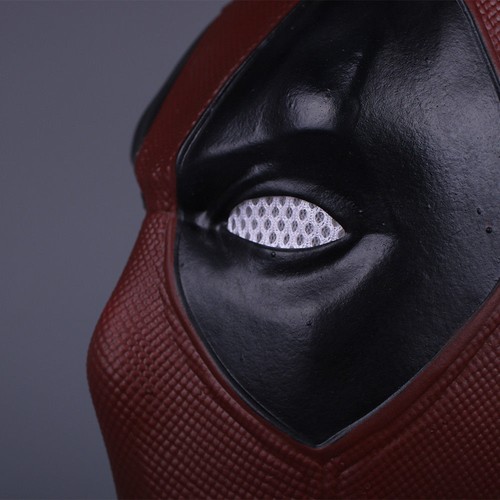 2018 Deadpool 2 Full Head Mask Cosplay X-Men Superhero Helmet Latex Props New - Picture 9 of 12