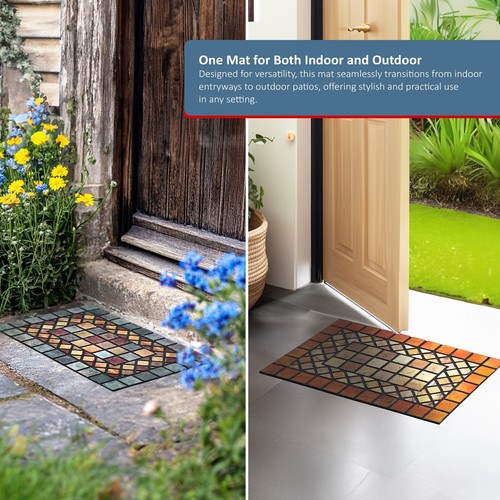 Nicoman Elegant Tile Mat Barrier Doormat Eco-Friendly Indoor/Outdoor Door Mat - Picture 4 of 14