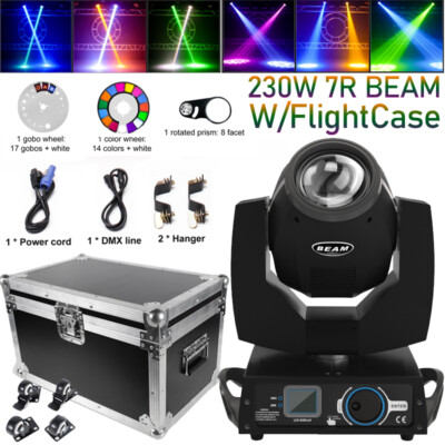 230W 7R Zoom Moving Head Beam Sharpy Bühnenlicht 16 Prismen 17Gobos Scheinwerfer