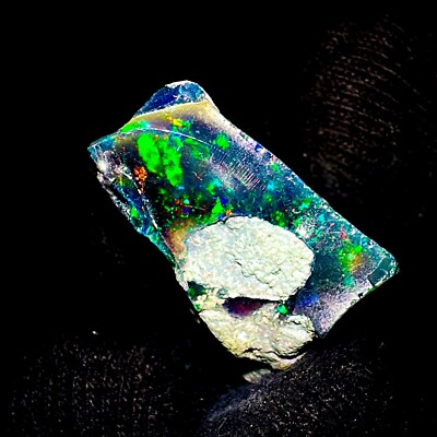 Schwarz Opal rough, Feuer gemstone, Natürlich ethiopian Roh 11 Karat 23x14 MM