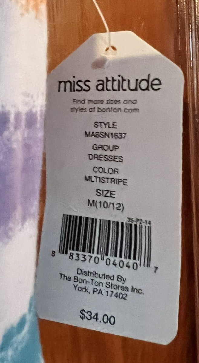 ピース NWT Girl's Size Medium 10/12 Summer Sleeveless Sundress Dress Miss