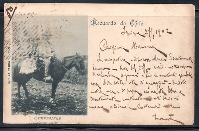 CHILE,  POSTAL, CAMPESINOS, IMPRENTA LA PATRIA, IQUIQUE, ESCASA   (POST/02-57)