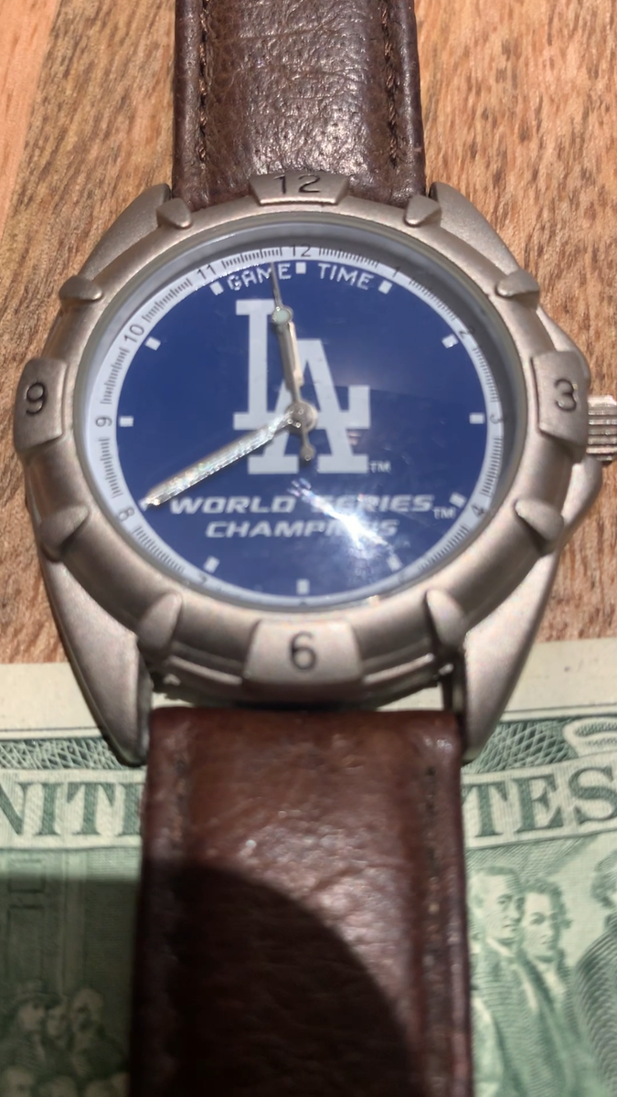 Los Angeles Dodgers Game Time 1963 World Series Champs Wristwatch