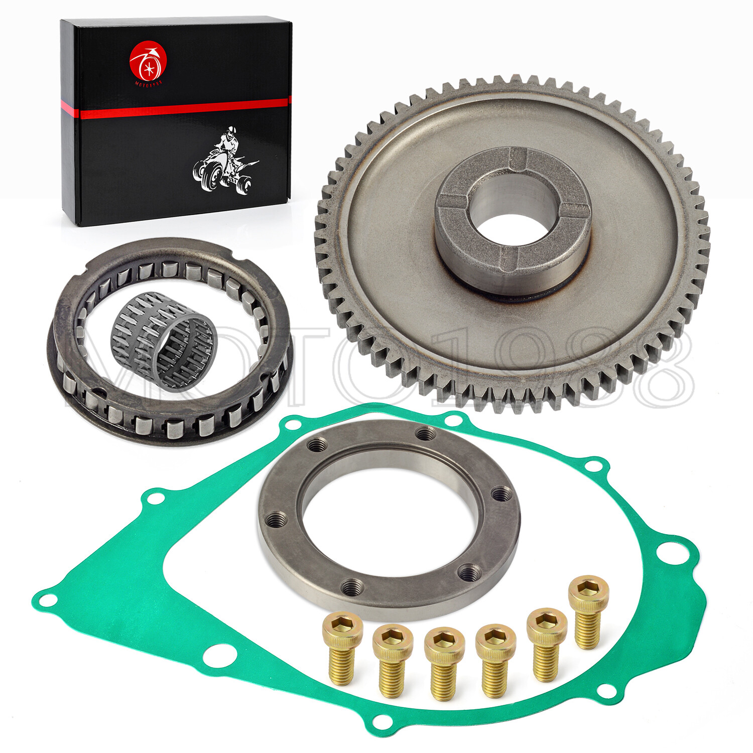 For Yamaha Warrior 350 YFM350X Starter Clutch & Idler Gear Bearing Kit
