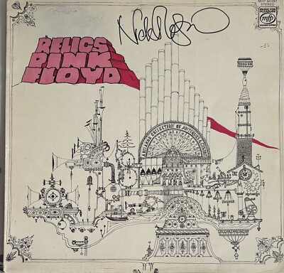 Nick Mason signierte Relikte LP Vinyl Pink Floyd neu Fotobeleg