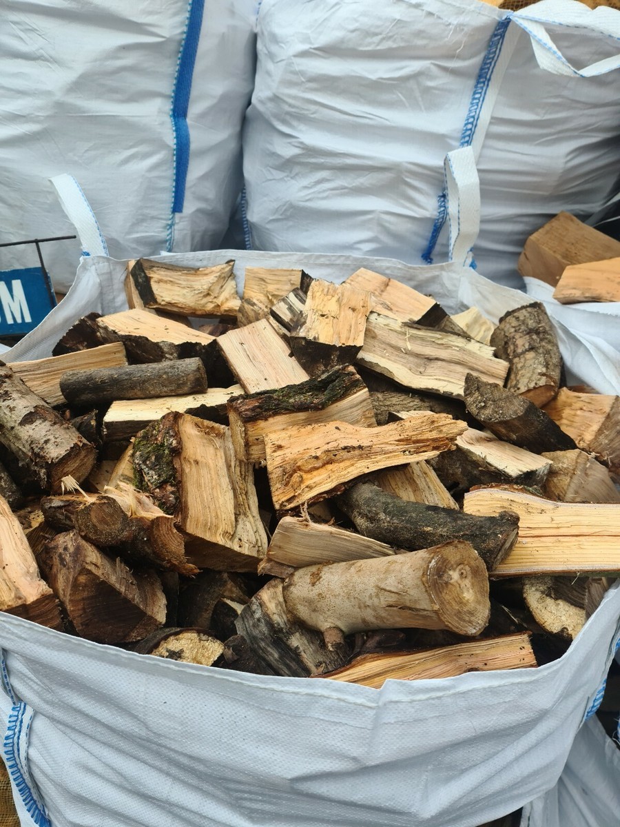 Bulk bags of Cut Split Seasoned Dried Firewood Dry Ready To Burn Logs | eBay