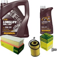 Mann Inspektionspaket 6L Mannol Longlife 504/507 5W-30 FüR VW Seat Caddy IV