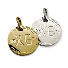 XC Charm - Cross Country Runner Charm for Jewelry Making - XC Pendant