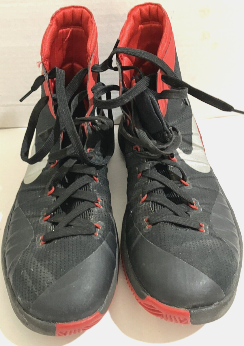 NIKE 749561-006 Hyperdunk Men size 8.5 Black Red hi-top