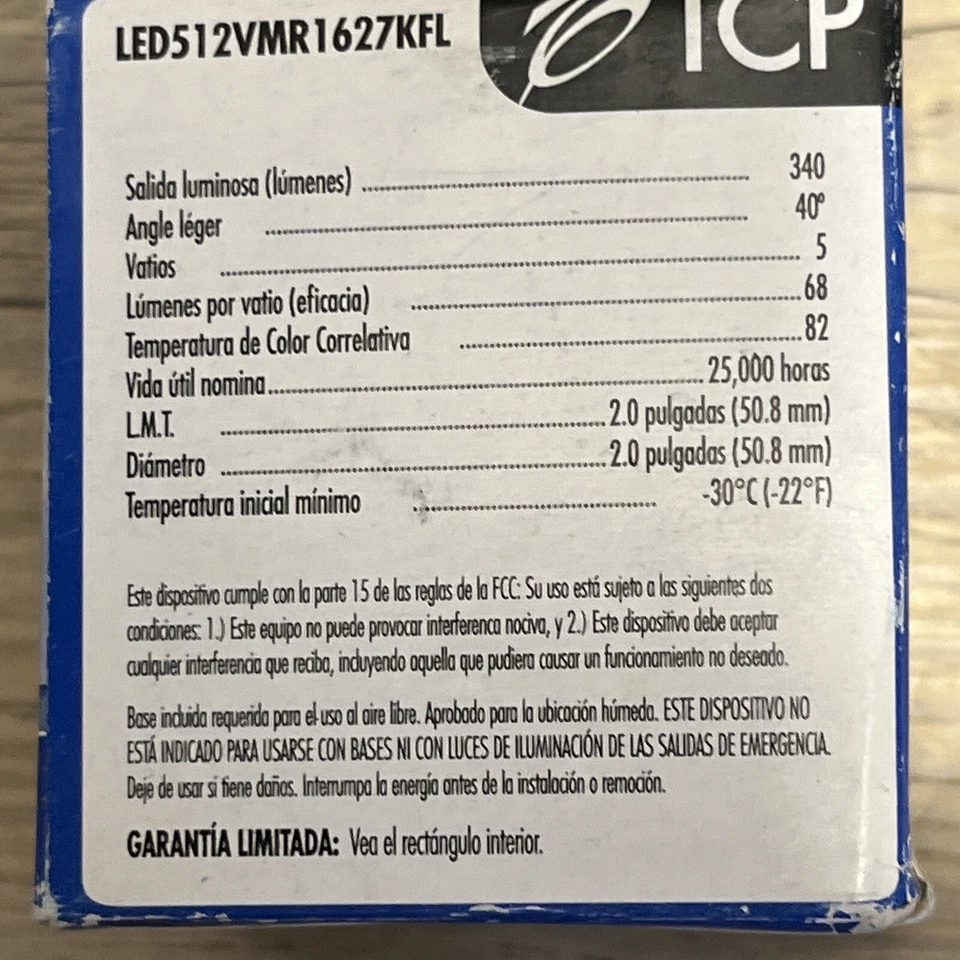 5 Watt LED MR16/Warm White/12V/35 Watt LED512VMR1627KFL - Image 4 of 4