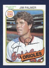 SHARP 1980 BURGER KING BY TOPPS PITCH HIT RUN #7 JIM PALMER HOF  .99SHIP X637