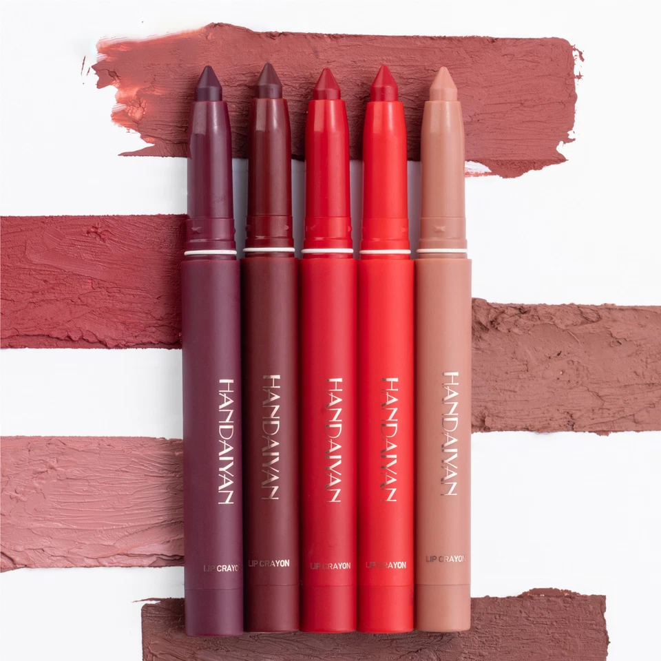 Waterproof Matte Lipstick & Lip Liner Crayon - High Pigment, Long-Lasting UK - Image 3 of 4