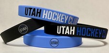2 UTAH HOCKEY CLUB NHL EXPANSION 2024 Silicone Debossed Gel Bracelet Wristband