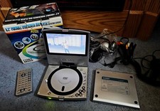 COBY 6.2" DVD PORTABLE PLAYER TF-DVD6200 GREAT SHAPE WIDESCREEN ROTATING SCREEN