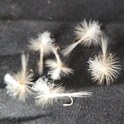 FLY FISHING FLIES PARACHUTE CAHILL SIZE 12 LIGHT CREAM FRONTIER FLY COMPANY