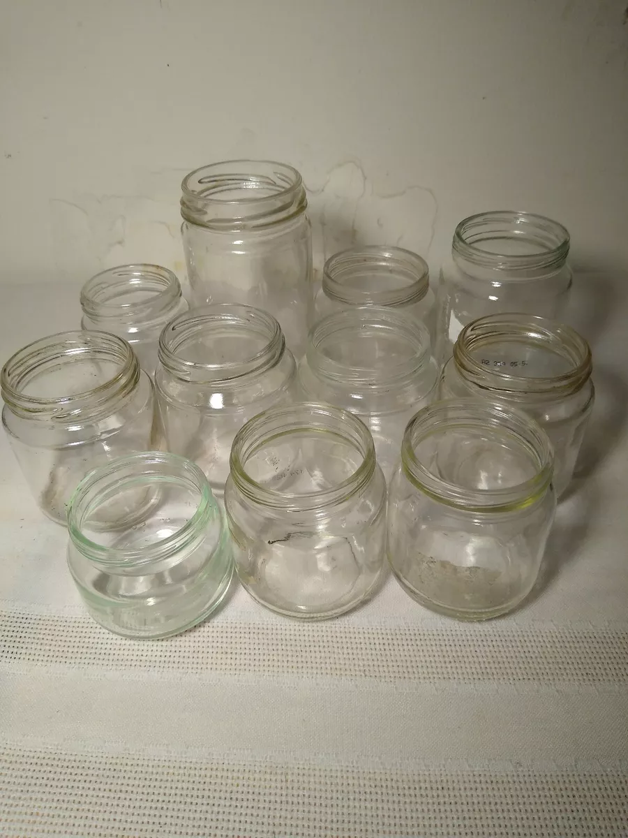 Lot 6 Minnebaby Glass Food Storage Jars Home Made Baby Food