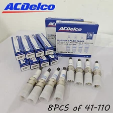 8pcs OEM Iridium Spark Plugs LS1 LS2 LS3 LS6 L99 41-110 12621258 5.3 6.0 6.2L