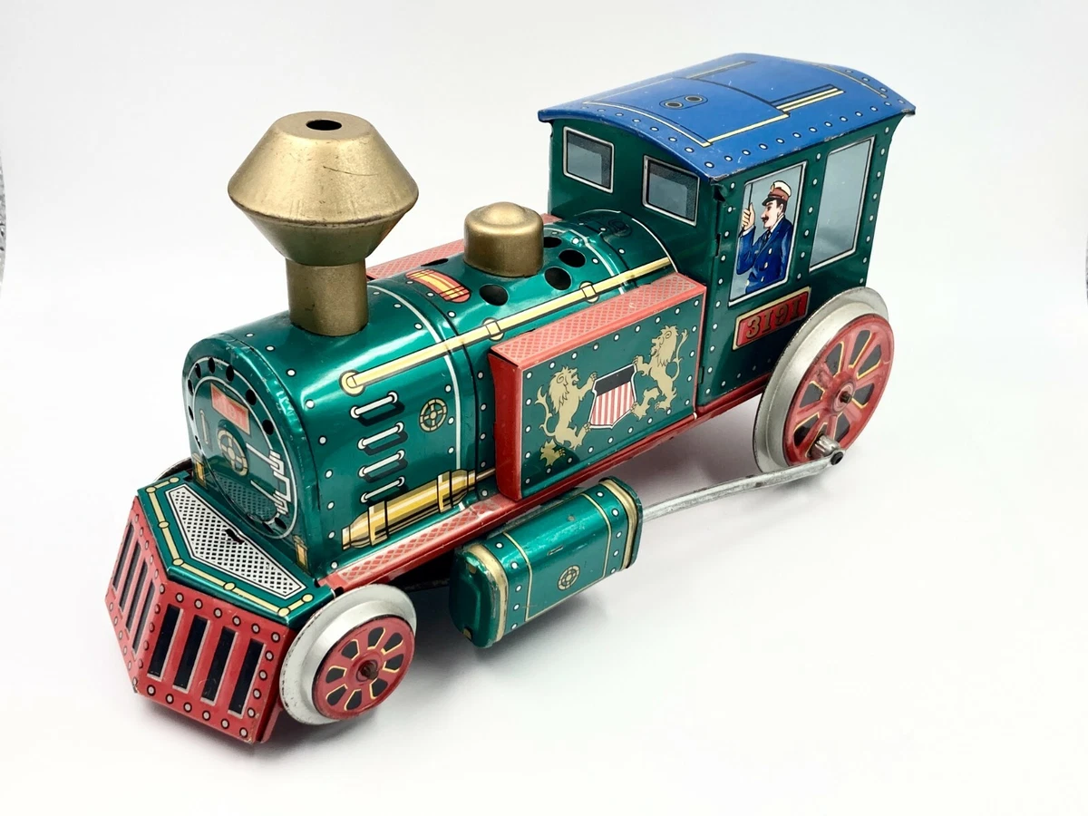 Tin store toy train