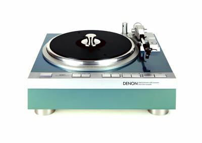 Restored Denon DP-47F Turntable Fully Automatic Flight Green Metallic