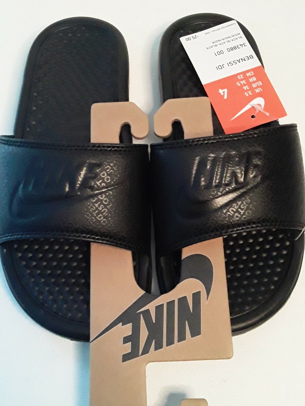 Nike Mens Benassi JDI Just Do It Black 