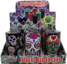Caramelo Calavera Sellado al Vacío Hierba Alijo Tarro Contenedor Hermético A Prueba de Olores/1 pieza