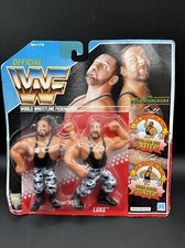 1991 Hasbro WWF THE BUSHWHACKERS BUTCH & LUKE Official World Wrestling Fed Card