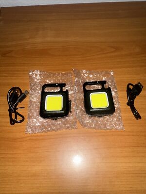 800 Lumens Mini COB Flashlights Bright Rechargeable Keychain Small Pocket Light