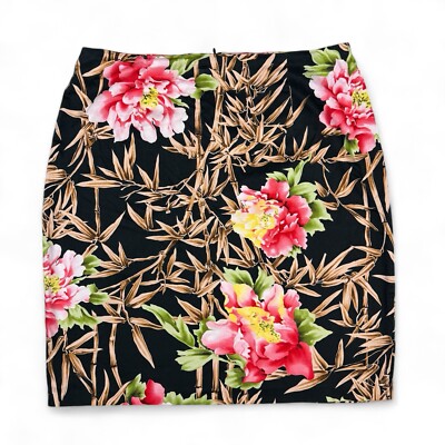 Vintage Intriguing Threads Skirt Womens Size 16 Floral Print