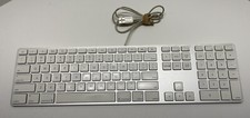 Genuine Apple Model: A1243 USB Wired Aluminum Keyboard with 2 USB Ports