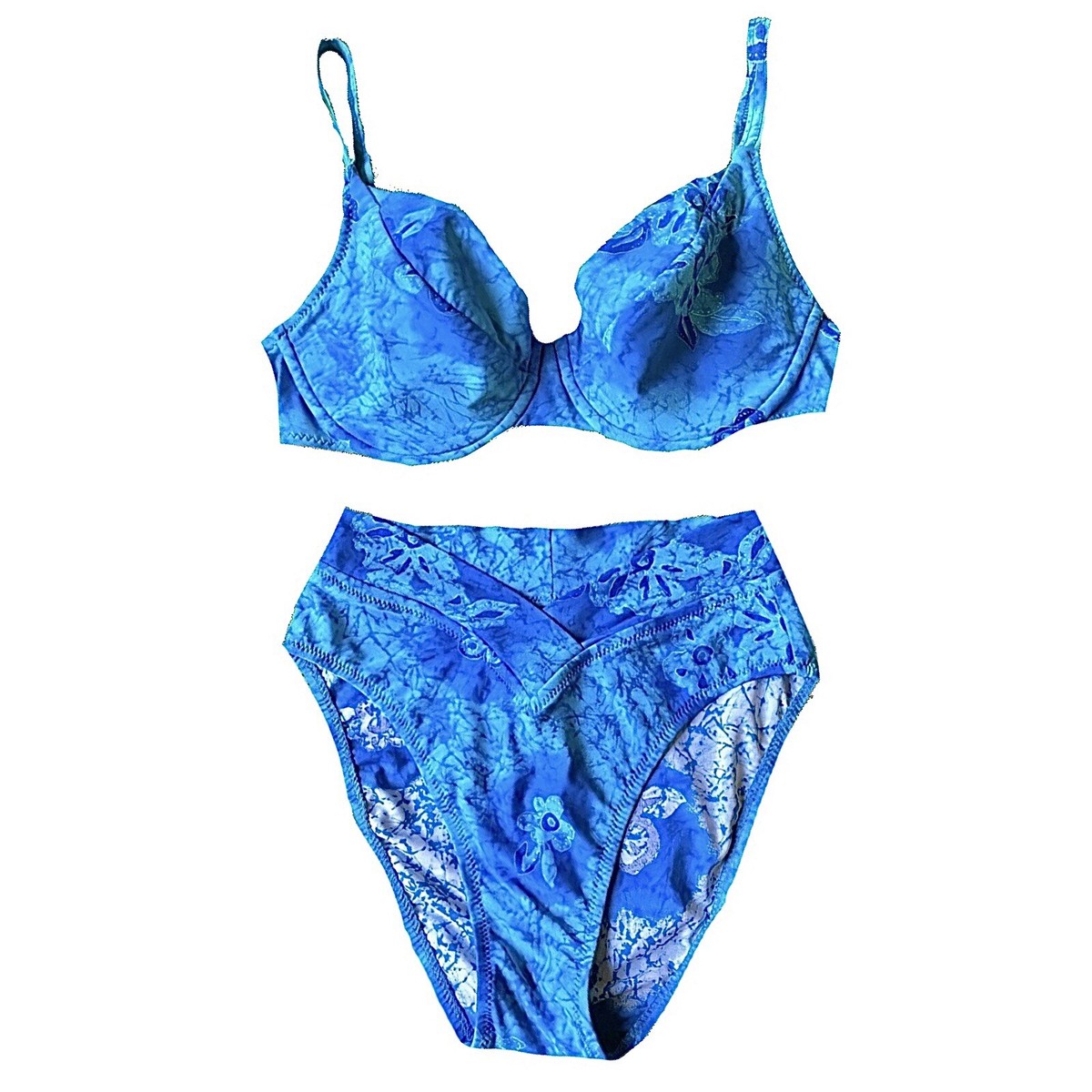 underwire high waisted bikini set