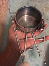 2 METAL Bird Ladders And Water Bowel For Parrot   Other Birds