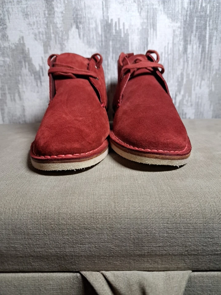 Botas de gamuza para hombre Lacoste Philippe talla Uk 8 rojas raras Foto 4 de 4