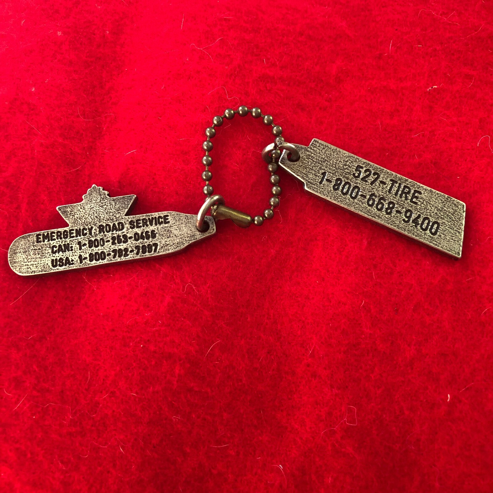 Pair of Vintage Canadian Tire Promo Keychains eBay