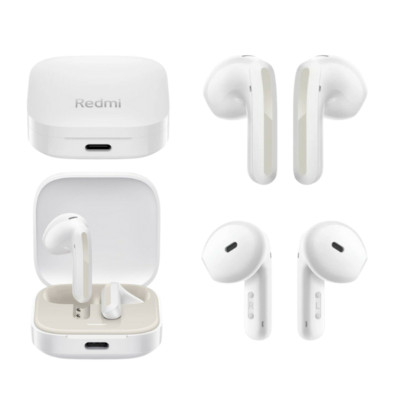 Xiaomi Redmi Buds 6 Active Headset weiß Earbuds True Wireless bis 30 Stunden