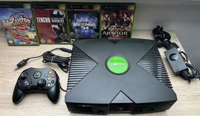 Xbox Classic mit Controller, Schwarz, Inkl. 3 Spielen