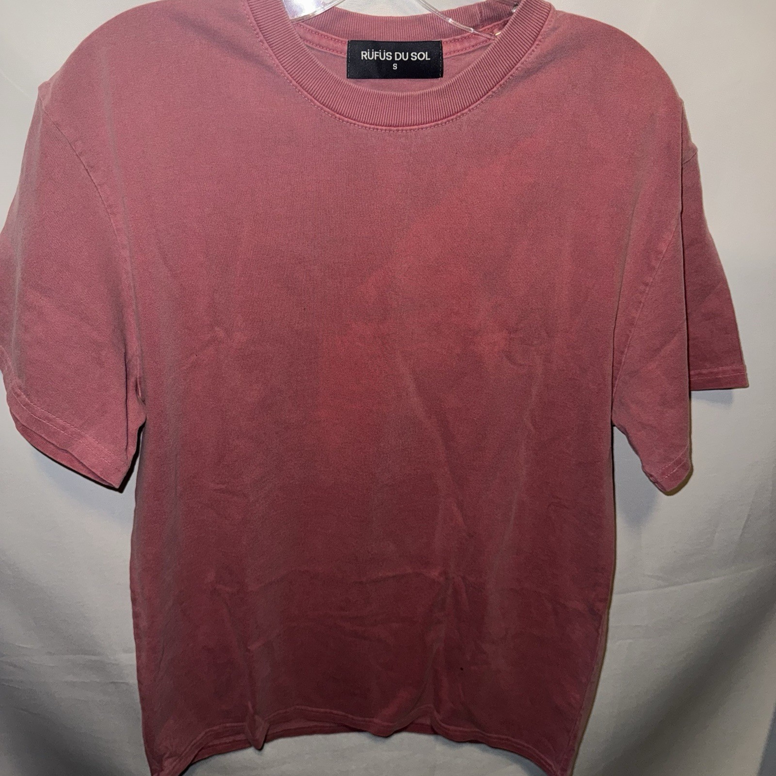 Rufus Du Sol Tour Merch T-Shirt Pink Red Faded Wash